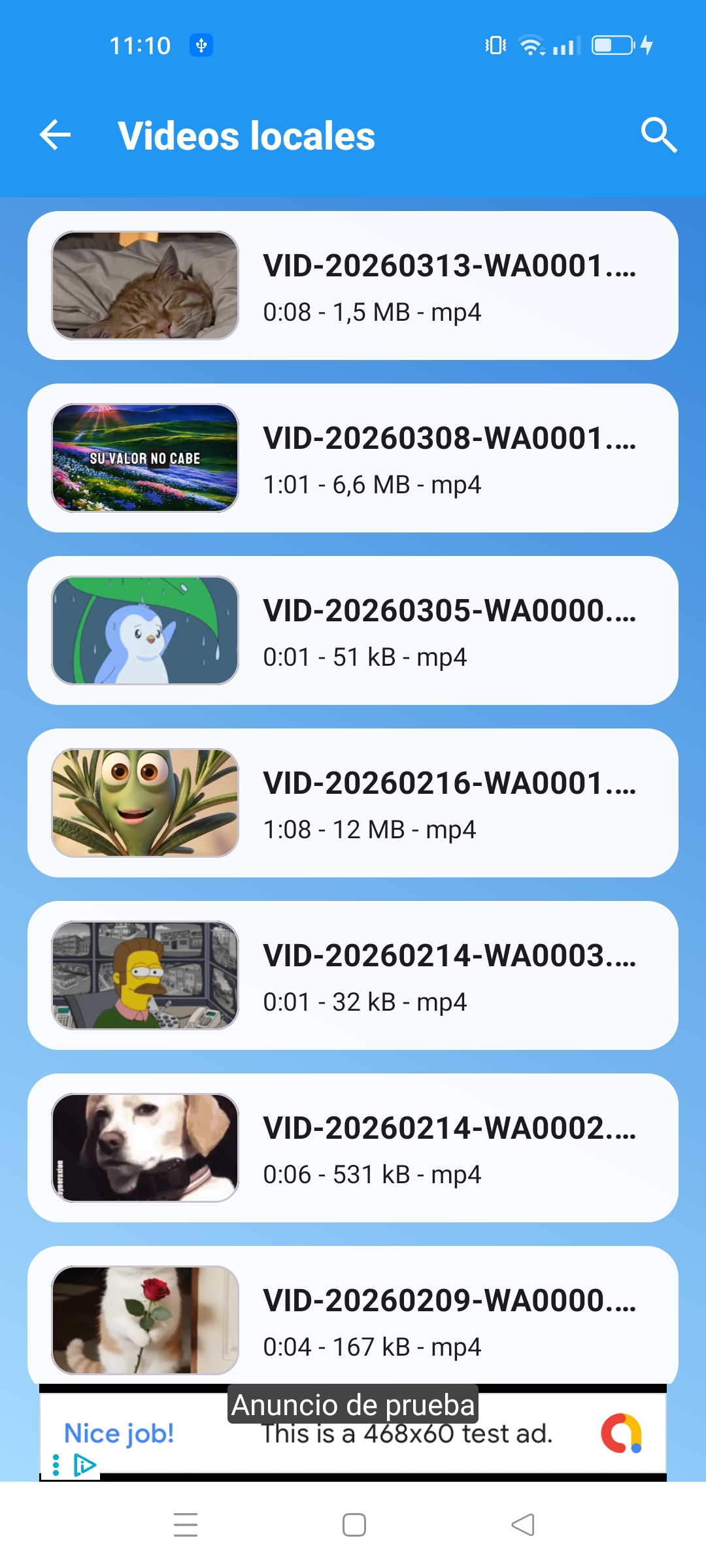 Captura del reproductor de video de Streamflow